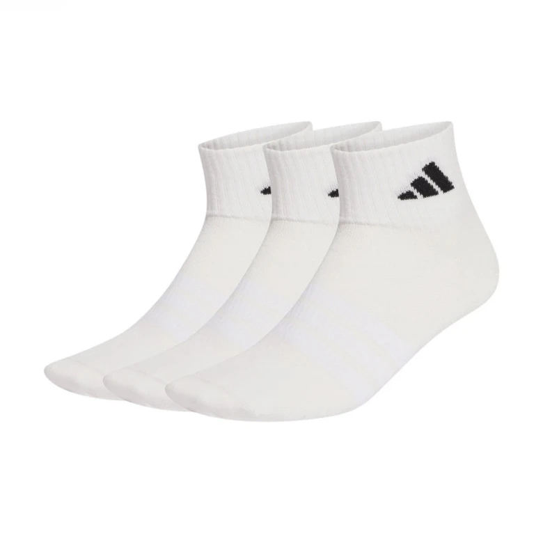 Белые носки ADIDAS Thin&Light Sportswear Ankle Socks 3 Pair