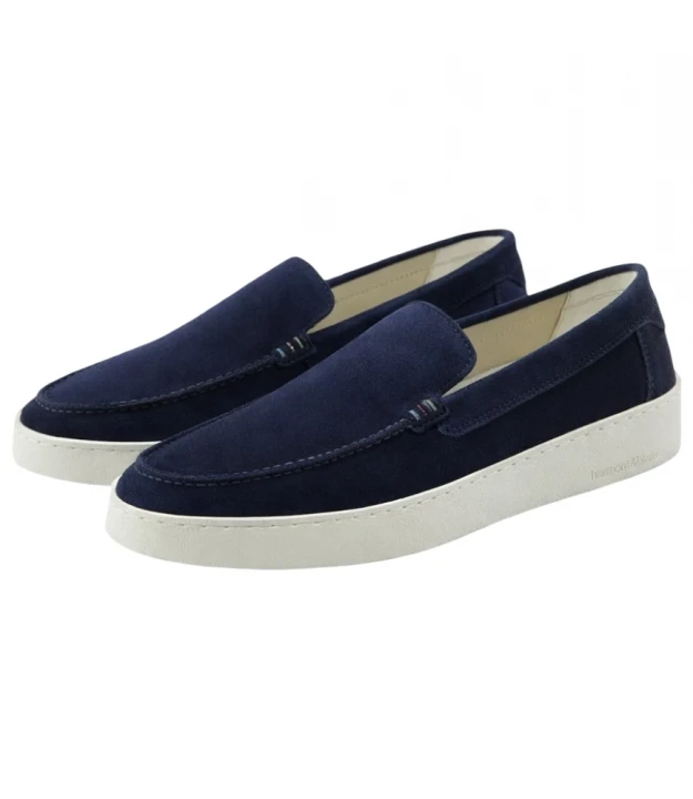 Мужские темно-синие лоферы HARMONT&BLAINE Cupsole Slip On — фото 2
